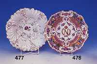 Prunkschale, Meissen, 60er Jahre, Porzellan, Goldstaffage, Blume I, D. 28 cm, min. best.