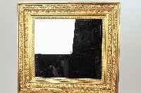 Wandspiegel, deutsch, um 1900, Stuckrahmen neu gefaßt, Spiegelglas ergänzt, 79 x 72 cm