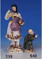 Porzellanfigur, Nymphenburg, um 1880/90, kl. Chinese, bunt bemalt, H. ca. 10 cm
