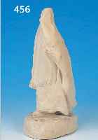 SKULPTUR, MOUGIN NANCY, SIGN. M. DELORME, UM 1925, BISKUITPORZELLAN, VERSCHLEIERTE ORIEN-TALIN, H. CA. 31 CM