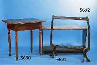 WASSERBANK, PFALZ, UM 1870-80, WEICHHOLZ, DUNKEL GEFASST, REST. BEDÜRFTIG, WACHSAUF- LAGE BESCH., 60 X 103 X 49 CM