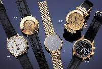 JEAN LASSALE HERRENSCHMUCKUHR, QUARTZ, SCHWEIZ UM 1990, GG 750/000 INCL. GG-BAND, SAPHIRFLACHGLAS, FLACHE GES.-AUSF., BODEN 4- FACH ...