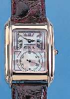 AUGUSTE REYMOND HERRENARMBANDUHR, SOGEN. DOCTORS WATCH, REF.-NR. 46002, SCHWEIZ UM 1998, METALL HARTVERG., EDELST.-BODEN POL., AUFGEDR., ...