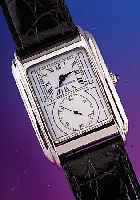 AUGUST REYMOND Herrenarmbanduhr, sogn. Doctors Watch, Ref.-Nr. 56002, Schweiz um 1998, Metall rhod.,beid. Mineralvergl., Schmuckkr., ...