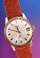 LONGINES Herrenarmbanduhr Modell Ultra-Chron, Ref.-Nr. 8308, Schweiz um 1975, 750/000 GG, Einschalengeh., geteilt. A-Welle, bei Fertig- st. ...