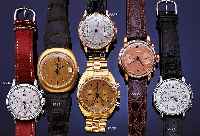 GIRARD PERREGAUX Herrenarmbanduhr, Modell Quartz, GG 750/000, Datum , Zentralsek., Kal. 352-536, Orig.-Lederband, Schweiz ca. 1972, ca. 43 x 39 ...