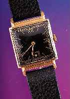 ARCADIA Herrenarmbanduhr, GG 750/000, Hand- aufzug, kl. Sek., FEF-Kal. 133, Schr.-Unr., Flachspir., Lederband, Schweiz ca. 1938, ca. 34 x 23 mm, ...
