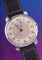MARVIN Herrenarmbanduhr, Ref.-Nr. 501870, Schweiz um 1944, Messing hart verchr., Edelst.-Boden und Glasrand aufgedr., Orig. Zustand, incl. ...
