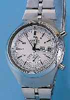SEIKO Herrenarmbanduhr, Automatikchronogr., Ref.-Nr. 6139-7100, Japan um 1970, Edelst., Edelst.-Band., 30-Min.-Stoppz., Tag u. Dat., ...