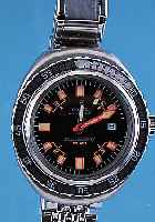 ZODIAC Herrentaucheruhr Modell Superseewolf, Ref.-Nr. 1342/736, Schweiz um 1970, Edelst., Edelstahlband, Boden, Krone u. Lünette geschr.bei ...