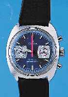 EDOX Armbandchronograph Modell Sportsman, Ref.-Nr. 2200, Schweiz um 1969, Edelstahl, Boden geschr., 30-Min. Stopzähler, 17 St., Handaufzug, ...