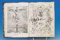 Leben und Leiden unseres Erlösers Jesu Christiund der jungfräulichen Gottesmutter Maria, Ulm um 1864, mit Holzstichen bebildert, ...