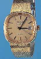 GLASHÜTTE Herrenarmbanduhr, Modell Spezima- tic,, Metallgeh. verg., Edelst.-Bod. gedr., abHerst. wasserg., Orig.-Edelst.-Band Double, Dat., ...