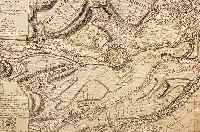 Zwei Kupferstichkarten zu Landau, 1 x aus Sebastian Mnster, dat. 1547, gegl„ttete Bug- falte, gebr„unt, ca. 16 x 36 cm, unfachm„n- nisch ...