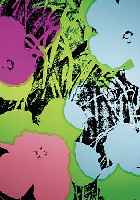 Warhol, Andy, Flowers, Farbserigraphie, Ed. Sunday B. Morning, verso gestempelt: Fill in Your own signature, ca. 91 x 89 cm