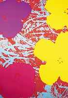 Warhol, Andy, Flowers, Farbserigraphie, Ed. Sunday B. Morning, verso gestempelt: fill in your own signature, ca. 91 x 91 cm