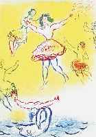 CHAGALL, MARC, DREI FARBLITHOGRAPHIEN AUS OPERA, MOURLOT SAURET PARIS 1966, JE CA. 31.5 X 23 CM, PP