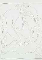 PICASSO, PABLO, ZWEI LITHOGRAPHIEN NACH DER AUFLAGE, LES METAMORPHOSES D'OVIDE, EDITION SERVICE GENF, AUTORISIERT VON ALBERT SKIRA, CA. ...