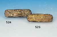 Tabaksdose, Iserlohn, 18. Jh., Messing, geprägt, Gebrauchsspuren, berieben L. 14 cm