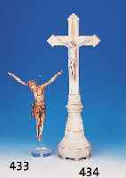 Christusskulptur, süddeutsch, 18. Jh., Holz geschnitzt, Reste alter Fassung, ein Arm lose, L. 36 cm