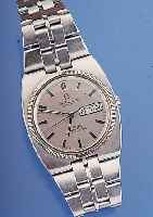 OMEGA Herrenarmbanduhr Modell Constellation, Ref.-Nr. 168,045, Schweiz um 1970, Edelst., Orig.-Edelst.-Band, Boden geschr., bei Fertig-st. ...