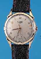 LONGINES Herrenarmbanduhr Modell Automatik, Ref.-Nr. T892863/6058, Schweiz/USA um 1954, Metall m. GG-Auflage, D. ca. 43 mm, Orig.- Blatt fl., ...