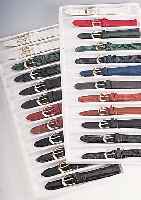 Konvolut: 612 Lederbänder für Herren- und Damenarmbanduhren, div. Hersteller, div. Farben, vorw. klassisches Design, Schließen Metall ...