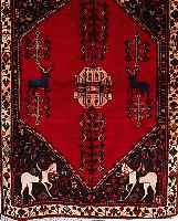 Abadeh,Persien ca 255 x 178 cm. .Flor Wolle. Ehz 3.ca 30 Jahre.(reinigungsbedurftig.)