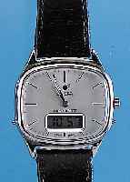 ENICAR Herrenarmbanduhr Modell Superquartz, Ref.-Nr. 380002001, Schweiz um 1980, Metall hartverchr., Edelst.-Boden gedr., High-Tech- Quartzwerk ...