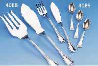28-TEILIGES FISCHBESTECK, 925ER SILBER, BEST. AUS: 12 FISCHGABELN, 12 FISCHMESSER, 4 FISCHVORLEGETEILE, ACHTECK-MUSTER, SEHR GUTER ZUSTAND, TOTAL ...