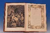 Illustrierte Familienbibel, Gefion Verlag Berlin 1930, mit zahlreichen Textillustra- tionen und auch ganzseitigen Abbildungen, dunkelroter ...
