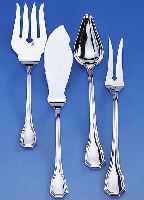 7 VORLEGETEILE, 925ER SILBER, BEST. AUS: 2 FISCHVORLEGETEILE, 1 SOßENLöFFEL, 2 FLEISCH-SPIEßE U. 2 TORTENSCHAUFELN, SEHR GUTER ZU- STAND, ...