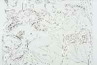 PICASSO, PABLO, 1881-1973, MINOTAURE CARES- SANT UNE FEMME, RADIERUNG (NACHDRUCK) AUS DER SUITE VOLLARD VON 1933, AUF BüTTEN VON RICHARDDE BAS, CA. ...