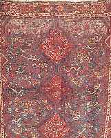 Chamseh, Persien, 195 x 161cm, , EHZ 5 Wolle auf Wolle, um 1925