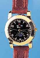 BREIL Herrenarmbanduhr Modell Vollkalender, Ref.-Nr. 0821, Schweiz um 1997, Metall hart- verg., Edelst.-Boden gedr., Vollkalenderanz. incl. ...