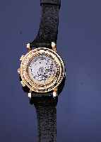 Chopard Herrenarmbanduhr Chronograph, EwigerKalender, Automatik, RG 750/000 incl. Leder- band m. orig. Dornchließe, limitiert auf 50 Stck, hier ...