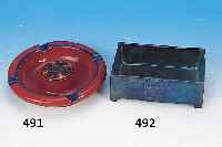 Aschenbecher, Cadinen, 20er Jahre, Keramik, bunt staffiert, D. 20.5 cm