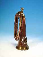 Regimentstrompete, England, Anfang 20. Jh., Kupfer und Messing, H. 29 cm