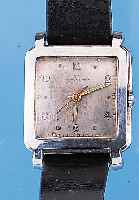 ETERNA Herrenarmbanduhr Modell MATIC, Ref.- Nr. 3342897, Schweiz um 1957, Edelst., Boden gedr., Bl. fl., Rundankerwerk, Zentralrotor kugelgel., ...