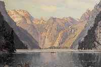 Retzlaff, E.C.W., 1898 Berlin bis 1976, Königssee, Öl/Lwd., 50 x 60 cm, Rahmen