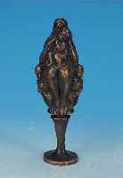 WRBA, GEORG, *1872 MüNCHEN - 1939 DRESDEN, BEDEUTENDER DEUTSCHER BILDHAUER, CARITAS (MUT-TER MIT KINDERN), BRONZE, RüCKSEITIG SIGN., H.15 CM