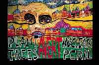 Hundertwasser, Friedensreich, Plant Trees, Avert Nuclear Perils, Farboffset, ca. 59 x 83 cm, Heftlöcher in den Ecken