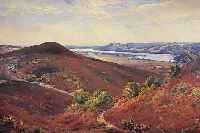 JENSEN, OLUF SIMONY, *1871 DäNEMARK, DäNI- SCHER TIER-UND LANDSCHAFTSMALER, HIER: BAUER MIT OCHSENKARREN IN SPäTSOMMERLICHER LAND- SCHAFT, ...