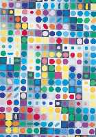 Vasarely, Victor, 1908 Pecs (Ungarn) - 1997, Siebdruck, sign. u. re., ca. 63 x 60 cm, u.Gl.R., (Glas und R. leicht besch.)