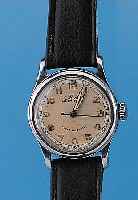 MIDO HERRENARMBANDUHR MODELL MULTIFORT, REF.-NR. 220, SCHWEIZ UM 1949, EDELST., BODEN GESCHR., BEI FERTIGST. WASSERGESCH., SOG. ...