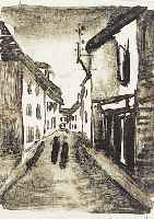 Vlaminck, Maurice de, 1876 Paris-1958 Rueil-laGadelire, le Bangali II, Lithographie von 1927, re. u. handsign., ca. 18,5 x 14,5 cm, WVZ ...