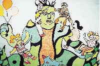 de St. Phalle, Niki, Les Monstres, Farb- lithographie, re. u. handsign., ca. 64,5 x 103cm