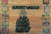 Hundertwasser, Friedensreich, Holzbox, orig.Einband zur Regentag-Mappe, handsign. und num.594/3000, ca. 55 x 72 cm, Griff besch.