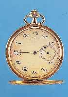 INVAR Herrentaschenuhr Modell Savonette, Ref.-Nr. 168198, Schweiz um 1920, GG 750/000, tiefe Rundumgrav., Blütendekor, Monogrammsp. frei, vers. ...