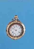 KONVOLUT: 2 DAMENTASCHENUHREN, SCHWEIZ UM 1900, BEIDE ROSEG. 585/000, ZYLINDERWERKE VERG., 1X D. CA. 32 MM, RUNDUMGRAV., EMAILBL.,RüCKS. ...
